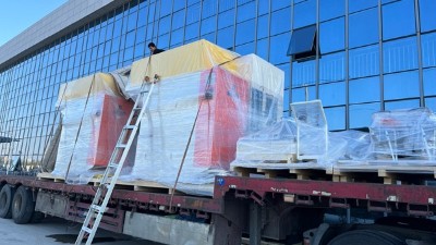 【噴膠機發貨】2台橡膠減振自動噴膠機發（fā）重慶汽（qì）車零部件客戶